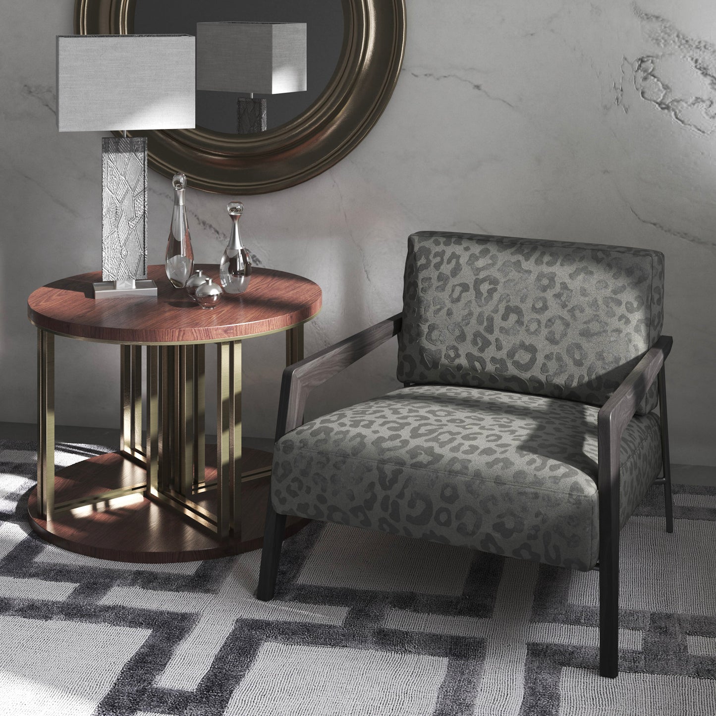 Jaguar Fabric - Warwick Fabrics Sauvage Collection
