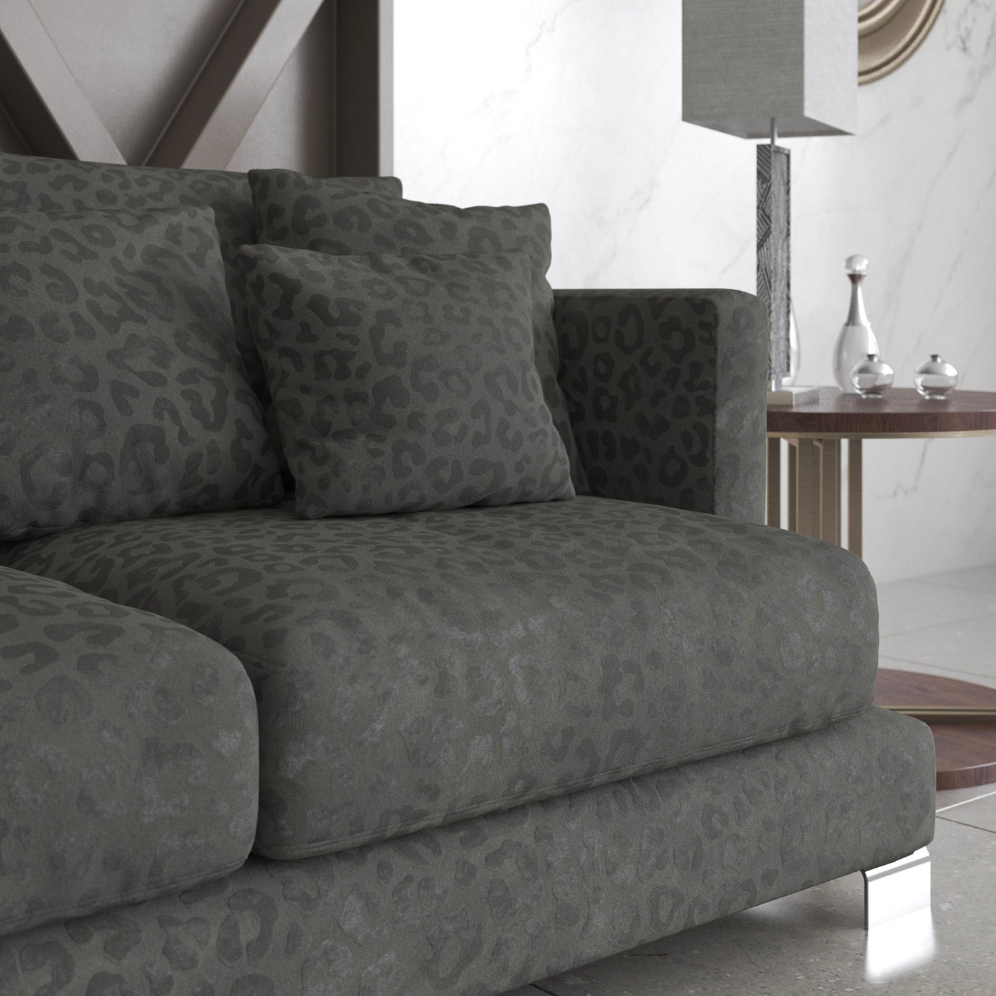 Jaguar Fabric - Warwick Fabrics Sauvage Collection