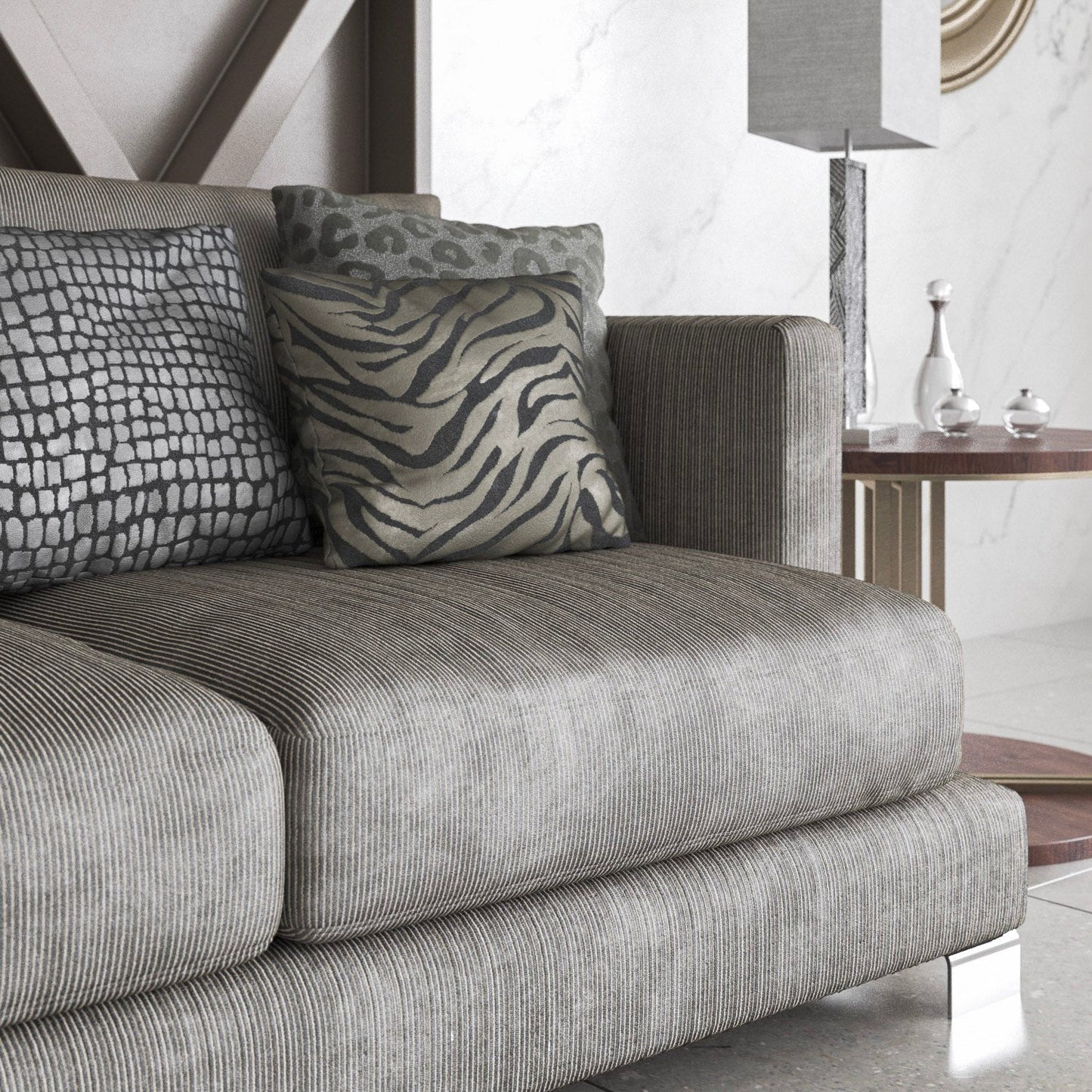cebra fabric cushion