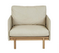 Tolv chair in limestone leather