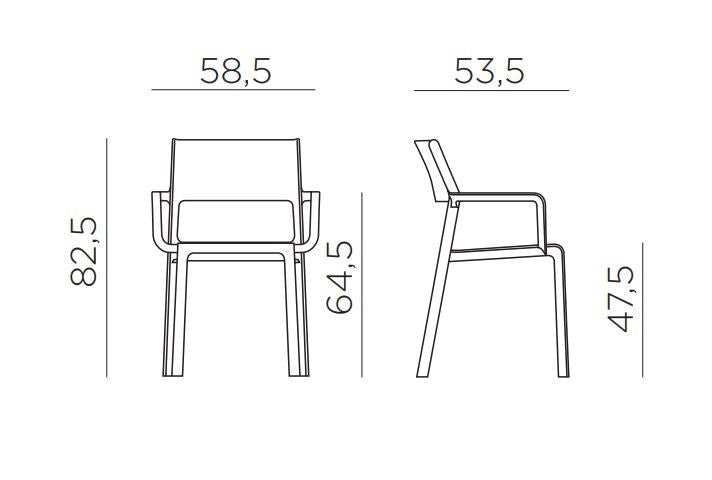Nardi Trill Outdoor Arm Chair