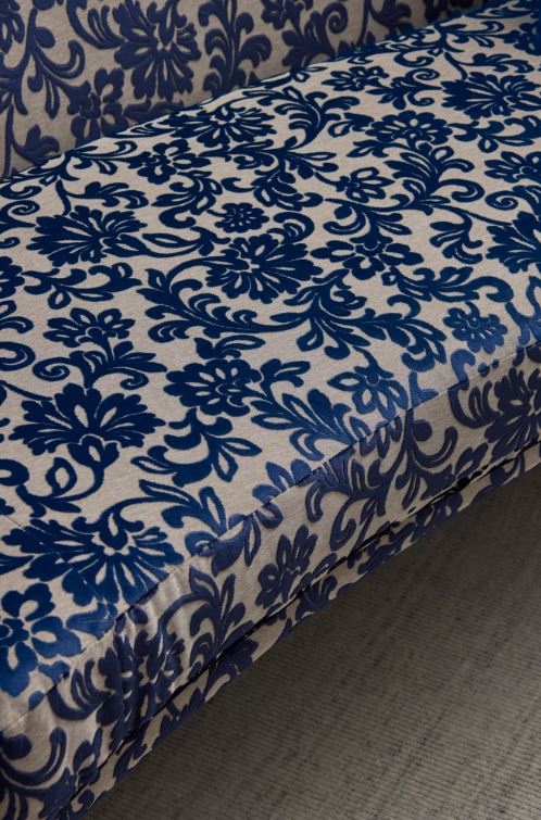 Vivaldi velvet floral patterned fabric from Warwick Fabrics