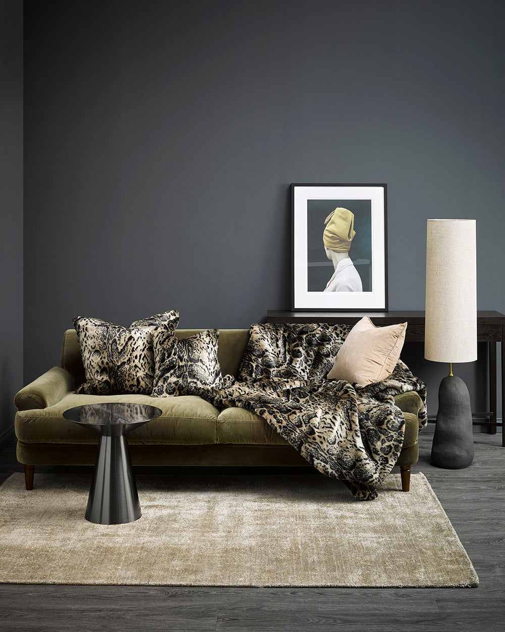 Luxury Imitation Fur Throw - African Leopard