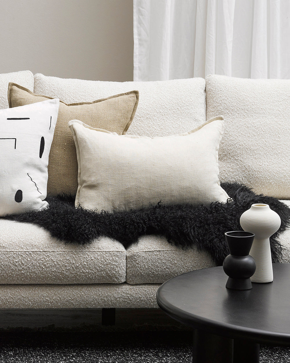 Arcadia Linen Cushion from Baya - 12 colours