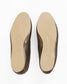 Italian Leather Ballet Slippers in bronze with a pom pom, wool lining and rubber sole. Luxury slippers from My Sanctuary