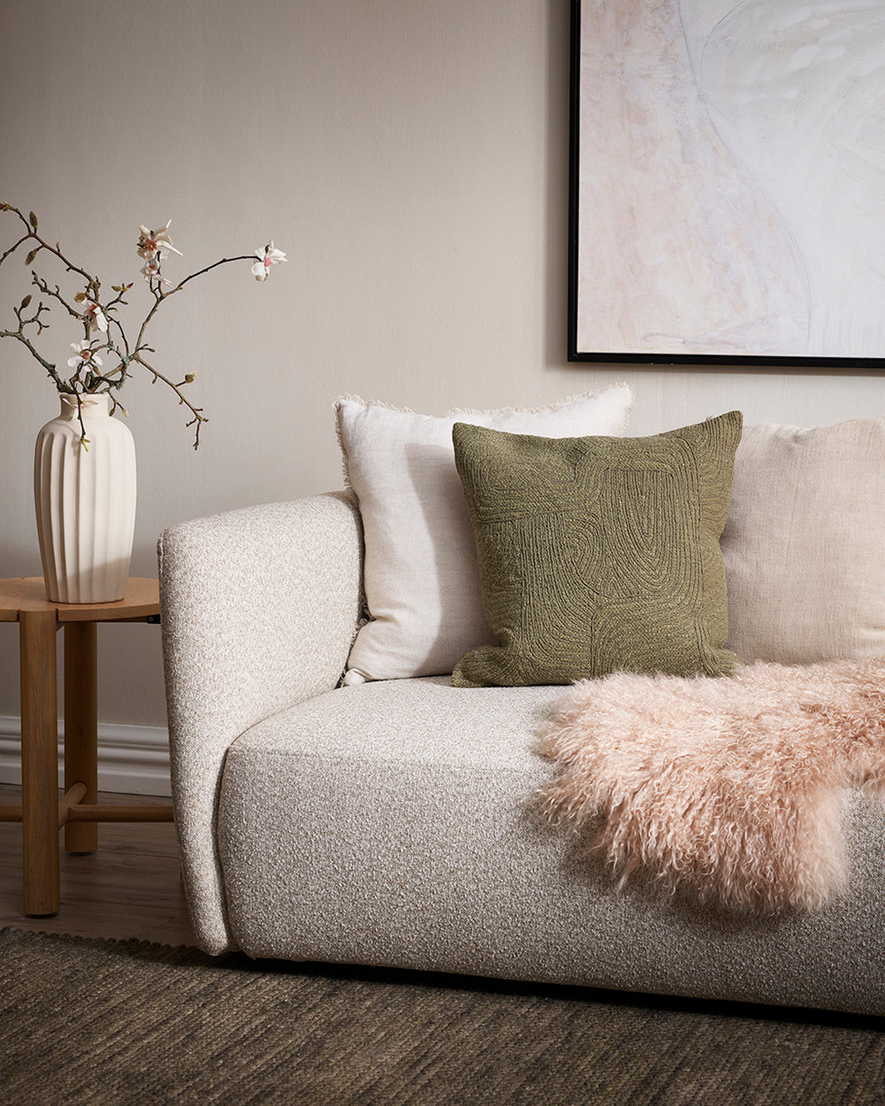Matteo embroidered cushion from mulberi