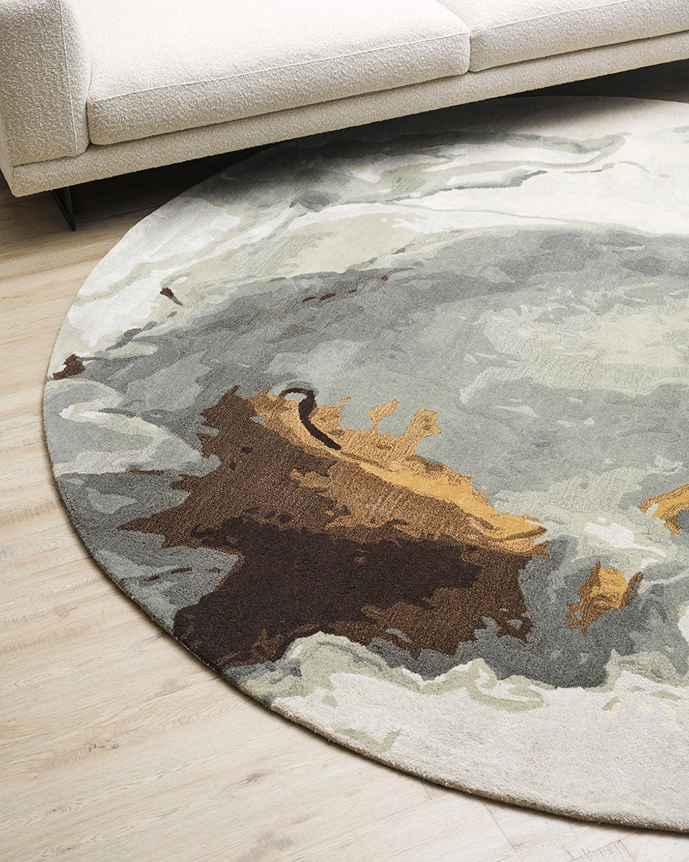Uluru sandstone round rug