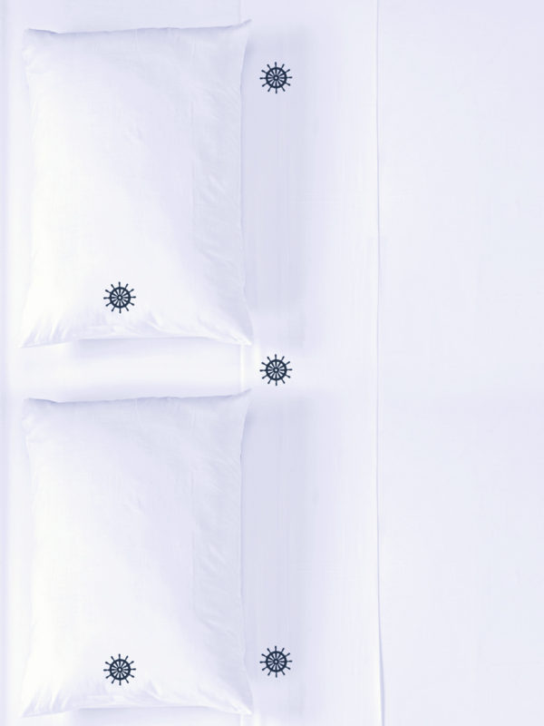 1000 Thread Count Embroidered Sheet Sets - Mariners Wheel