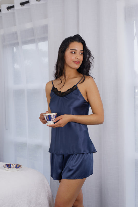 Silk Pyjama Shorts - Carmen Kirstein Designer Sleepwear