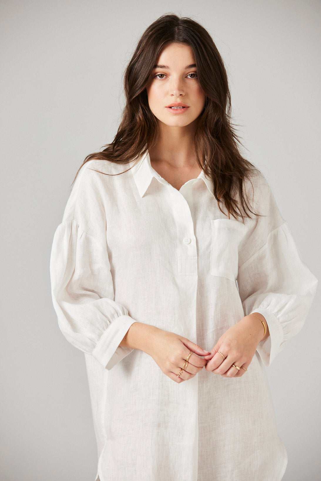 Camilla Linen Nightshirt