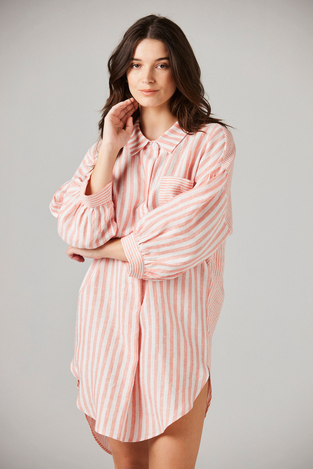 Camilla Linen Nightshirt