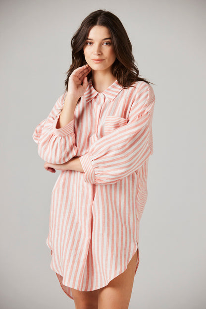 Camilla Linen Nightshirt