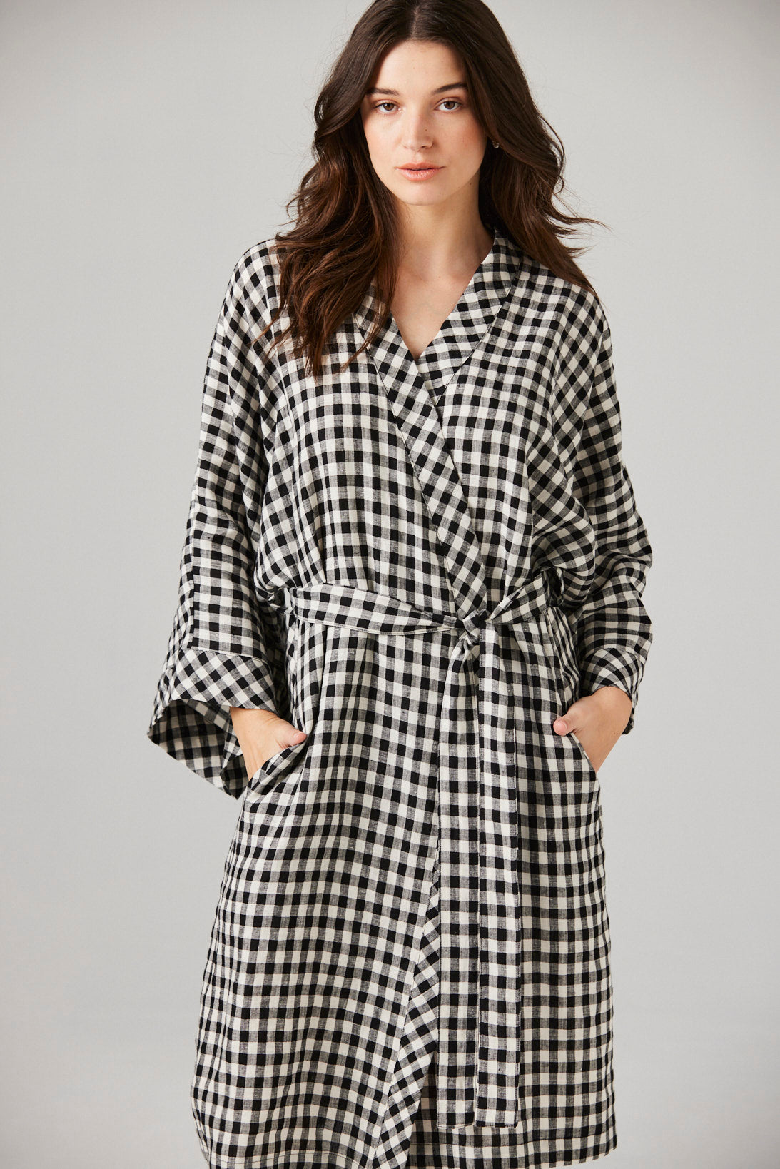 Fleur Linen Robe
