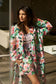 Bella Linen Robe - Petal Bloom