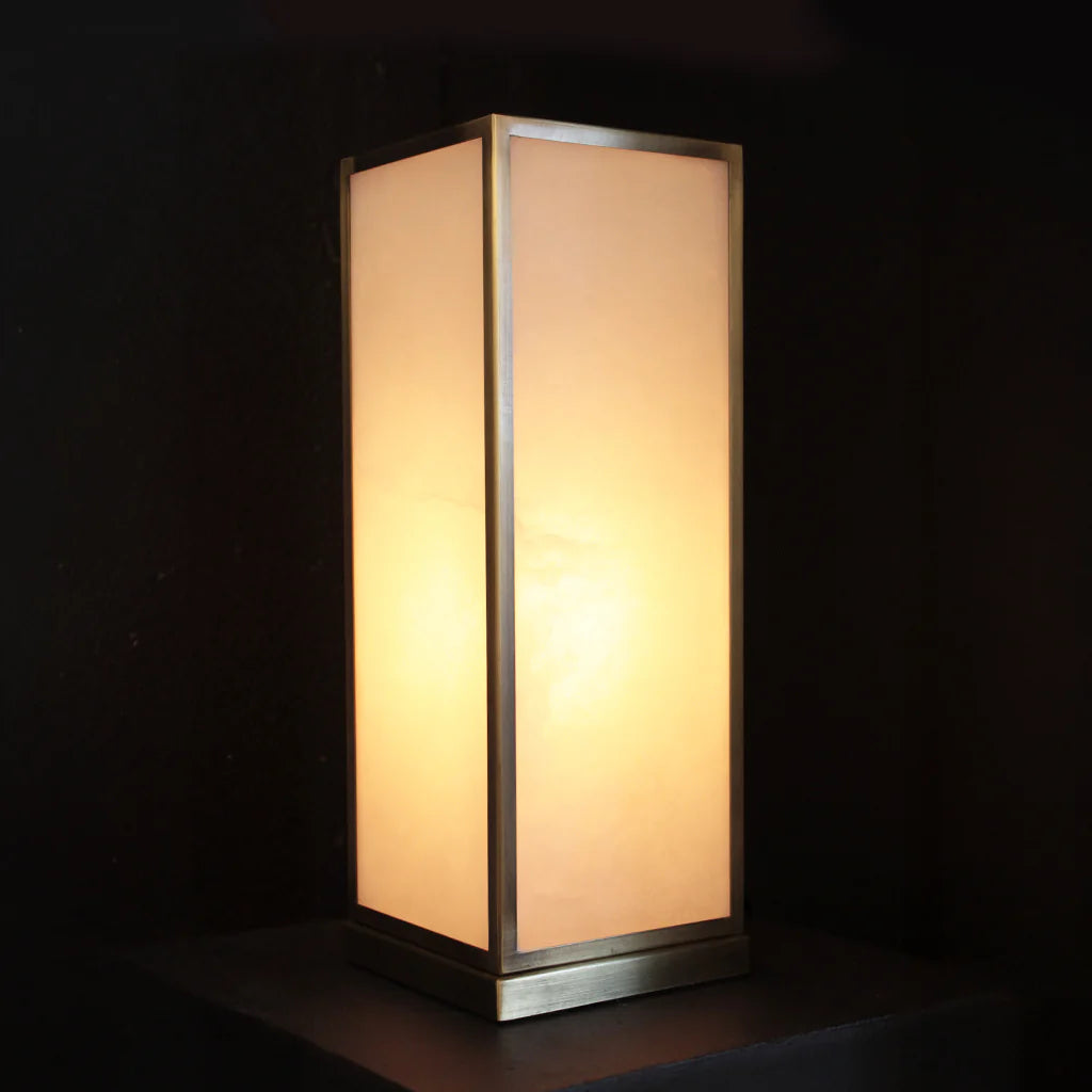 alabaster tall lamp