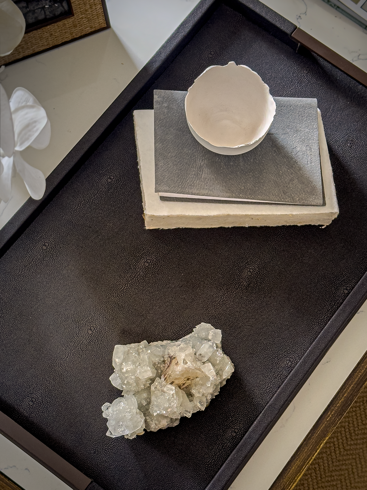 Large Shagreen Tray - Addison Ross