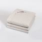 feather filled bedspread with 'BAKSANA' branding on a white background