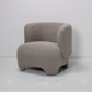 Gray armchair on a white background