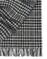 Black and white houndstooth check throw
