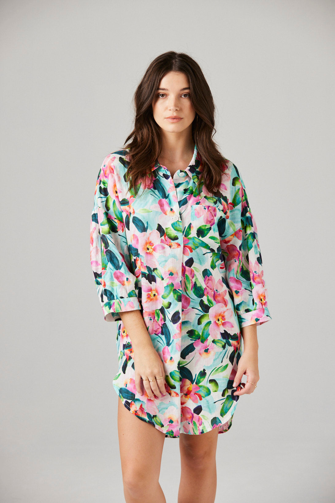 Camilla Linen Nightshirt
