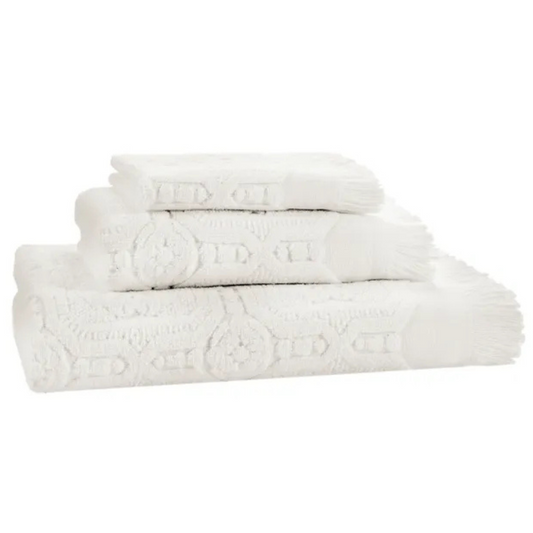 WSL Braga White Bath Towel Set