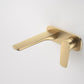 Contura II Wall Basin/Bath Mixer - Brushed Brass