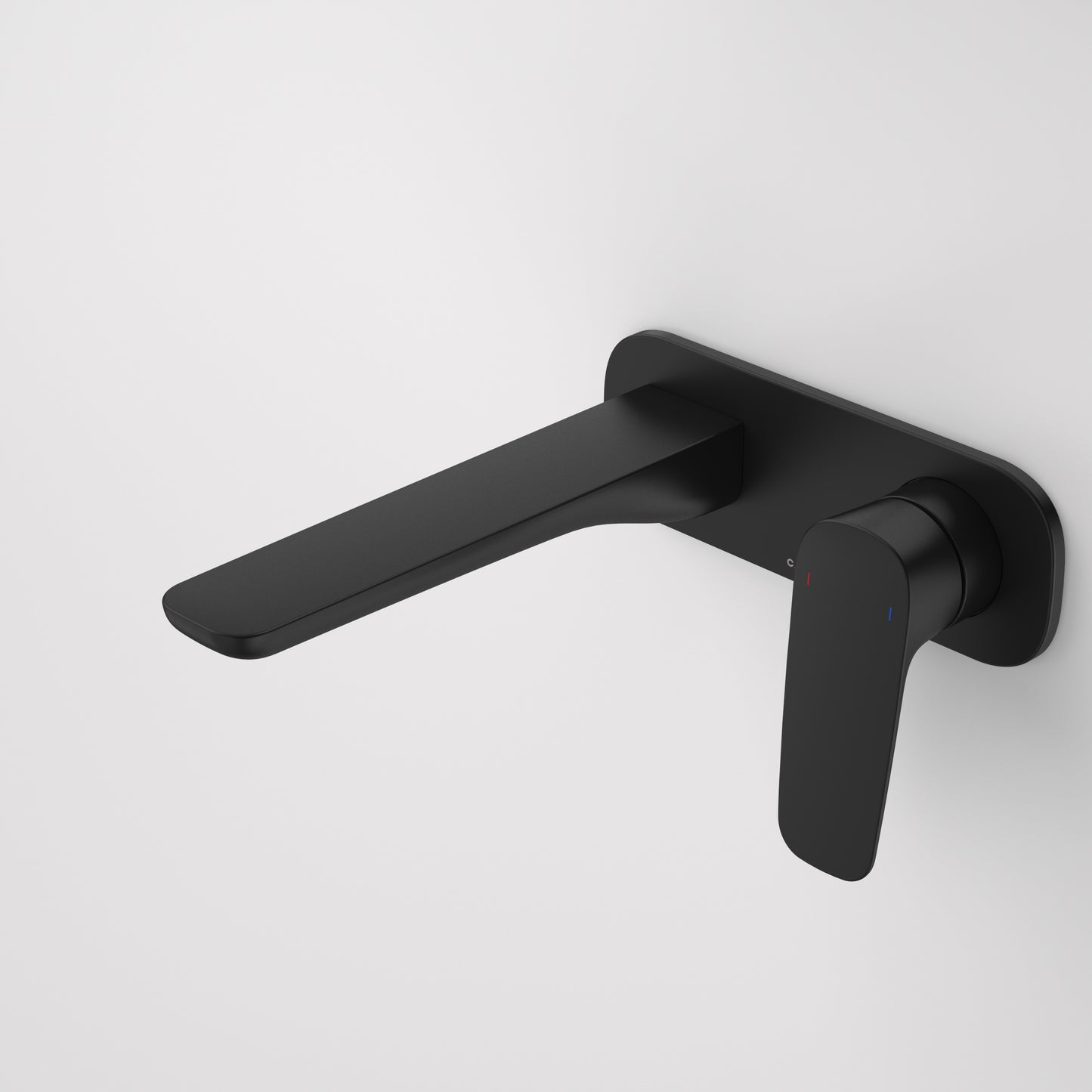 Contura II Wall Basin/Bath Mixer - Matte Black