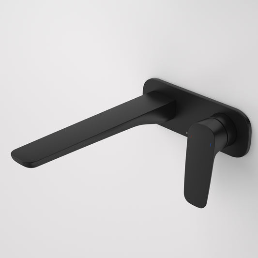 Contura II Wall Basin/Bath Mixer - Matte Black