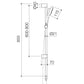 Contura II Rail Shower - Brushed Bronze