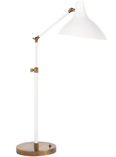 Carlton Table Lamp in White by AEIRN