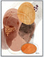 Abstract art piece with geometric shapes and patterns in earthy tones.