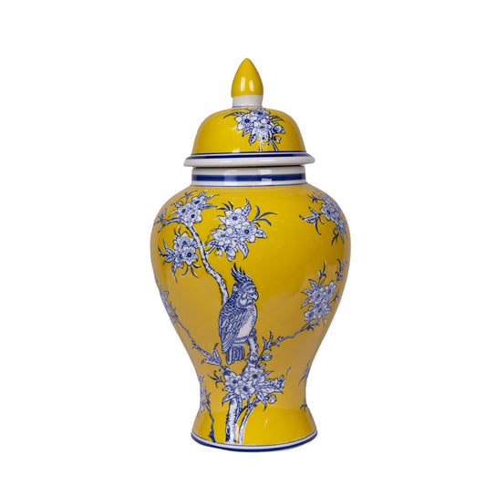 Chelsea Bird & Flower Ceramic Ginger Jar