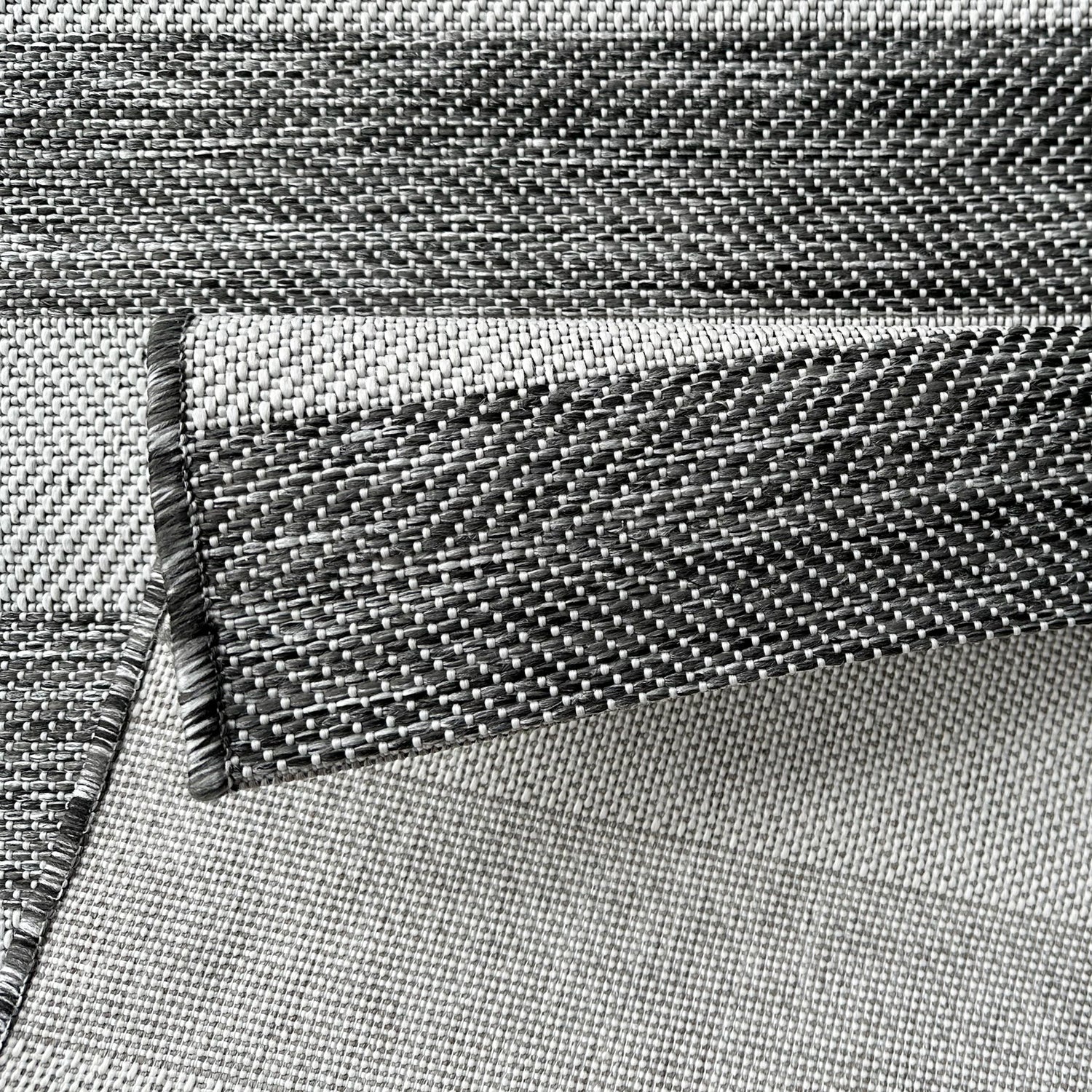 Close-up of woven fabric with a geometric pattern