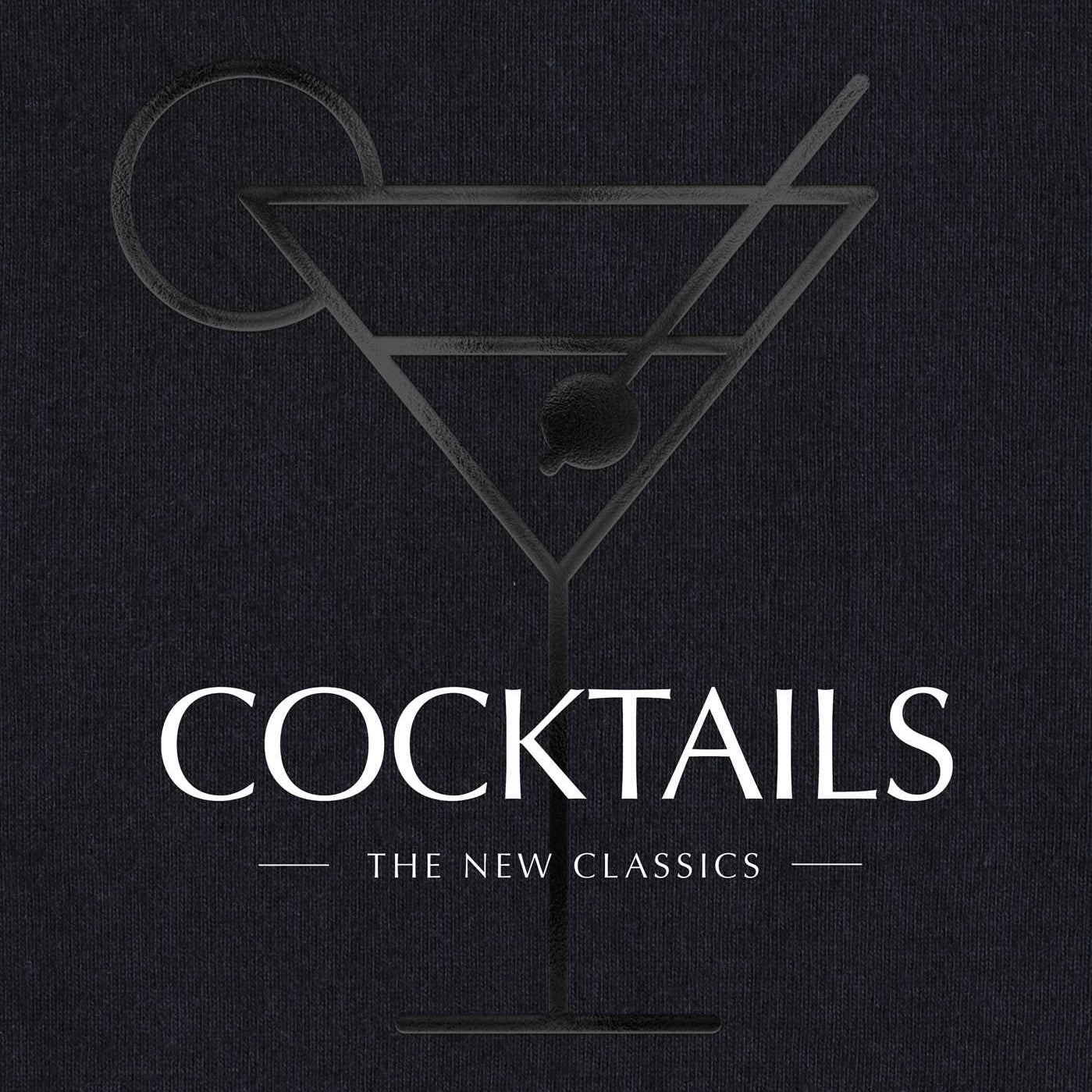 Black cover of the Cocktails book