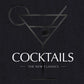 Black cover of the Cocktails book