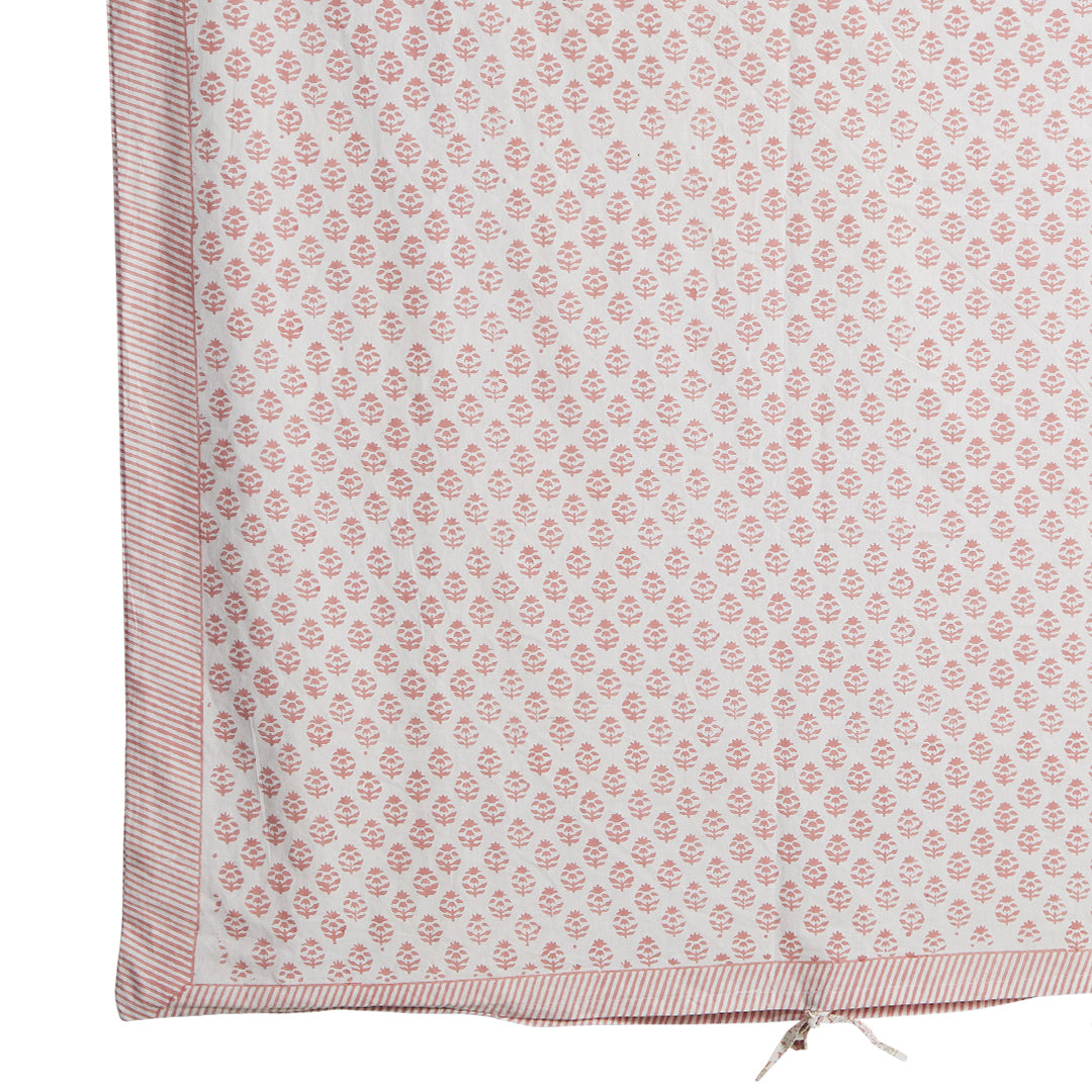 Fabric with a subtle pattern on a white background