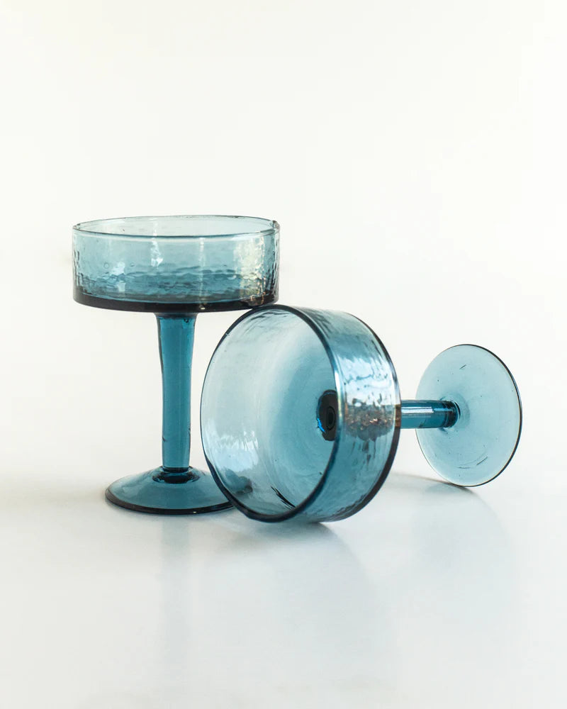 Handblown Coupe Cocktail Glasses - Pair