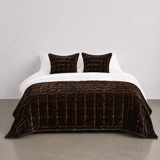 Cruz Velvet Coverlet and Comforters - Seneca