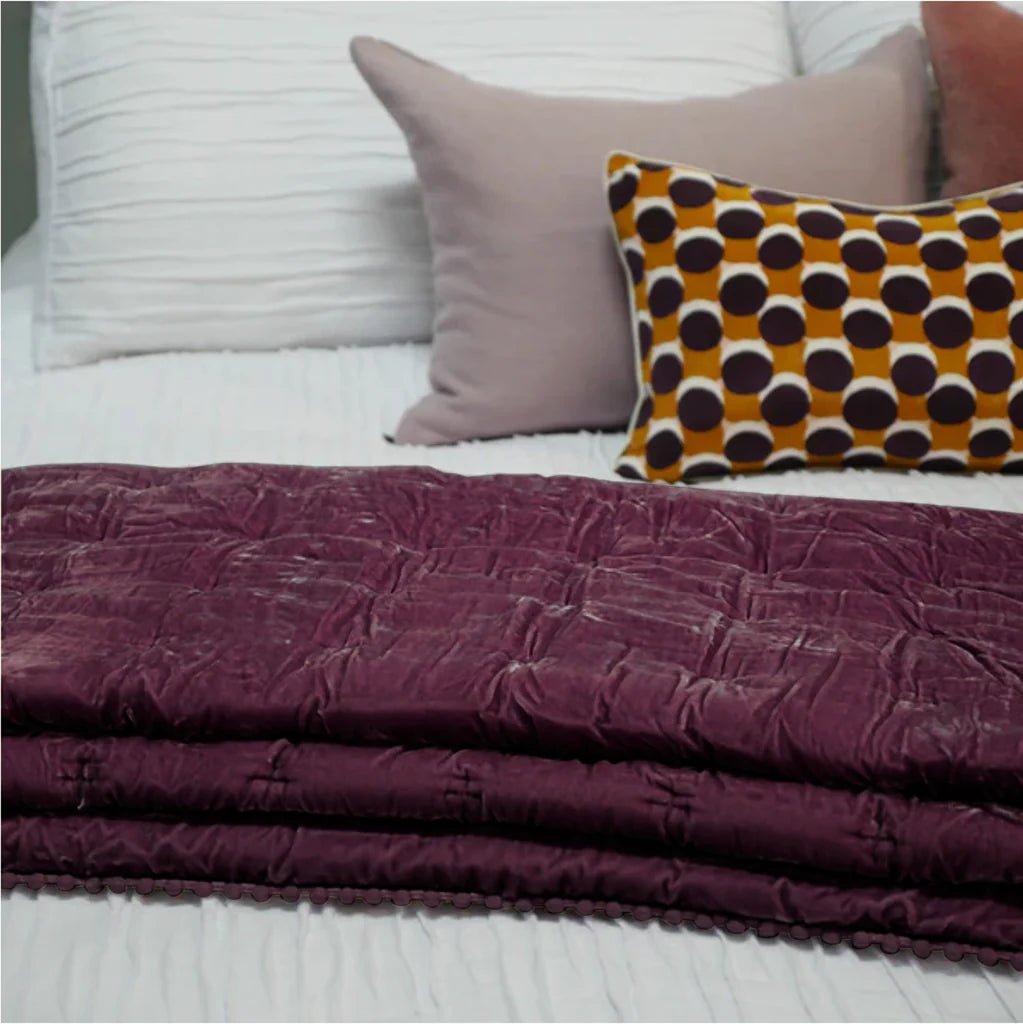 Cruz Velvet Coverlet from Seneca