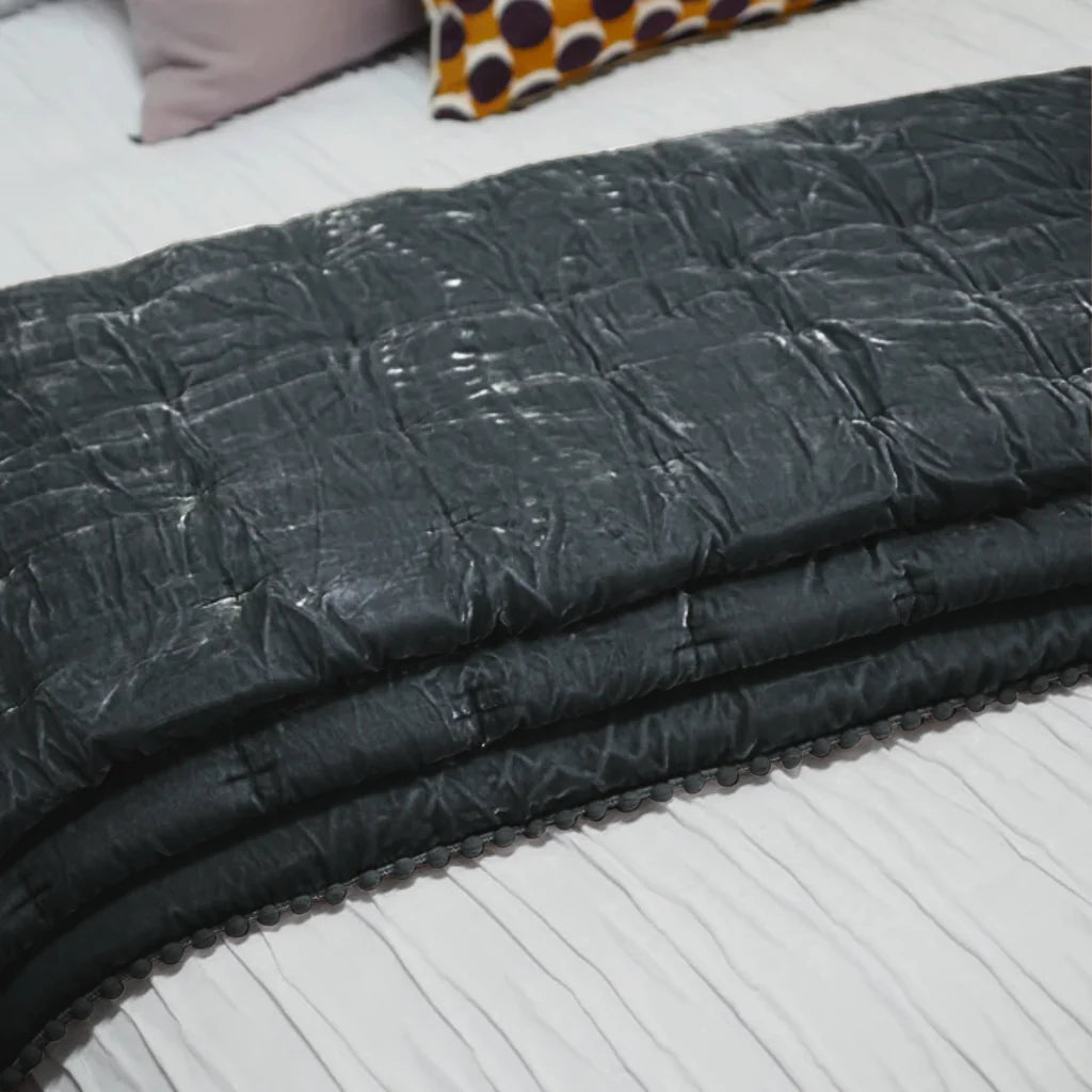 Cruz Velvet Coverlet from Seneca