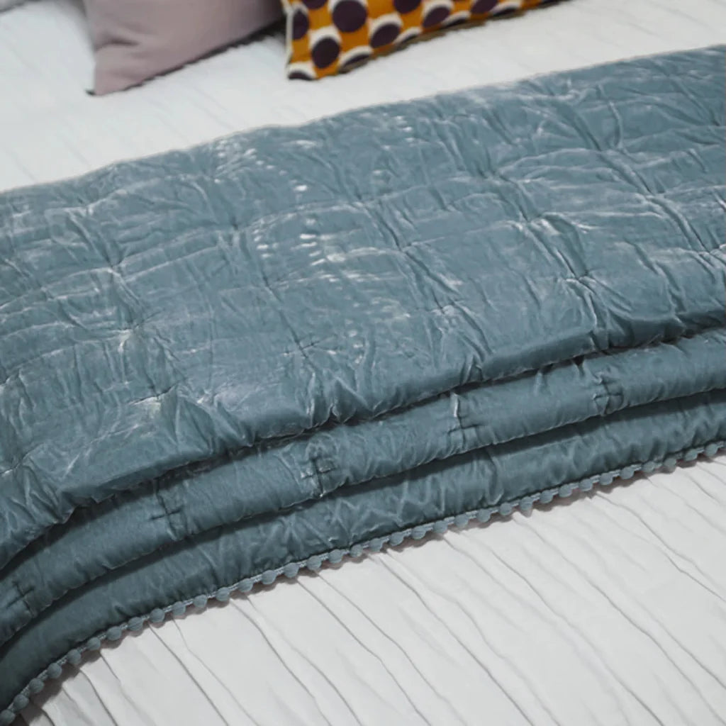 Cruz Velvet Coverlet from Seneca
