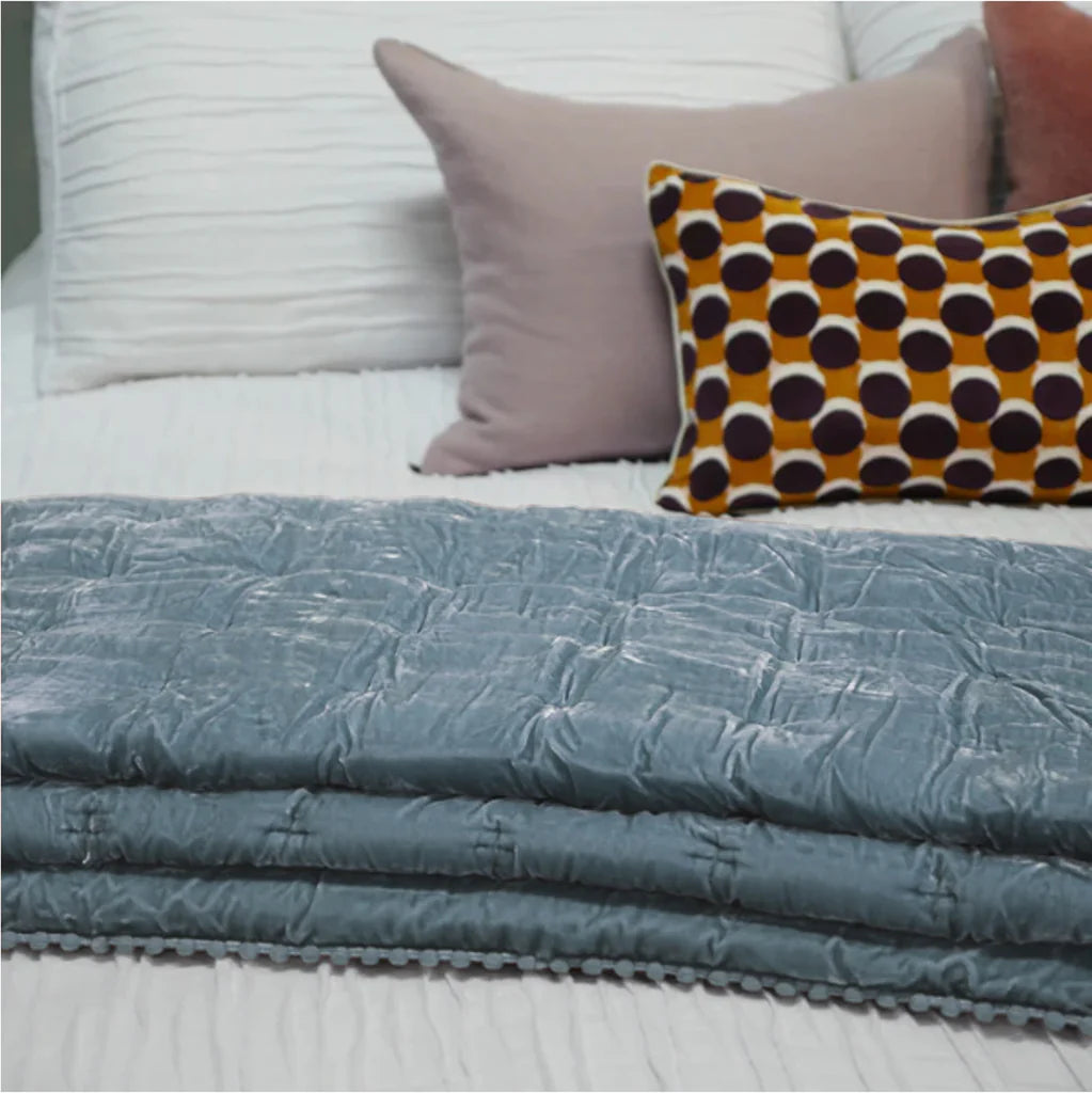 Cruz Velvet Coverlet from Seneca