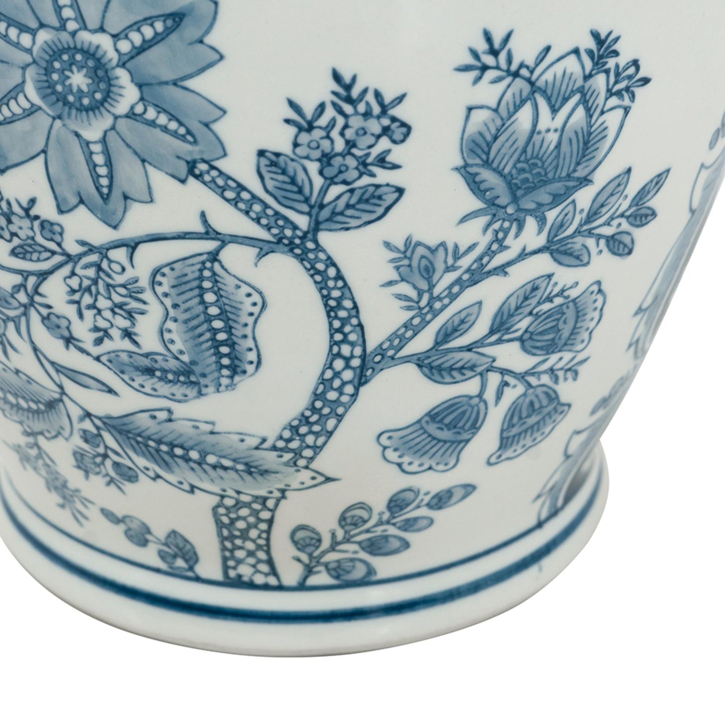 Porcelain Blue and White Round Vase