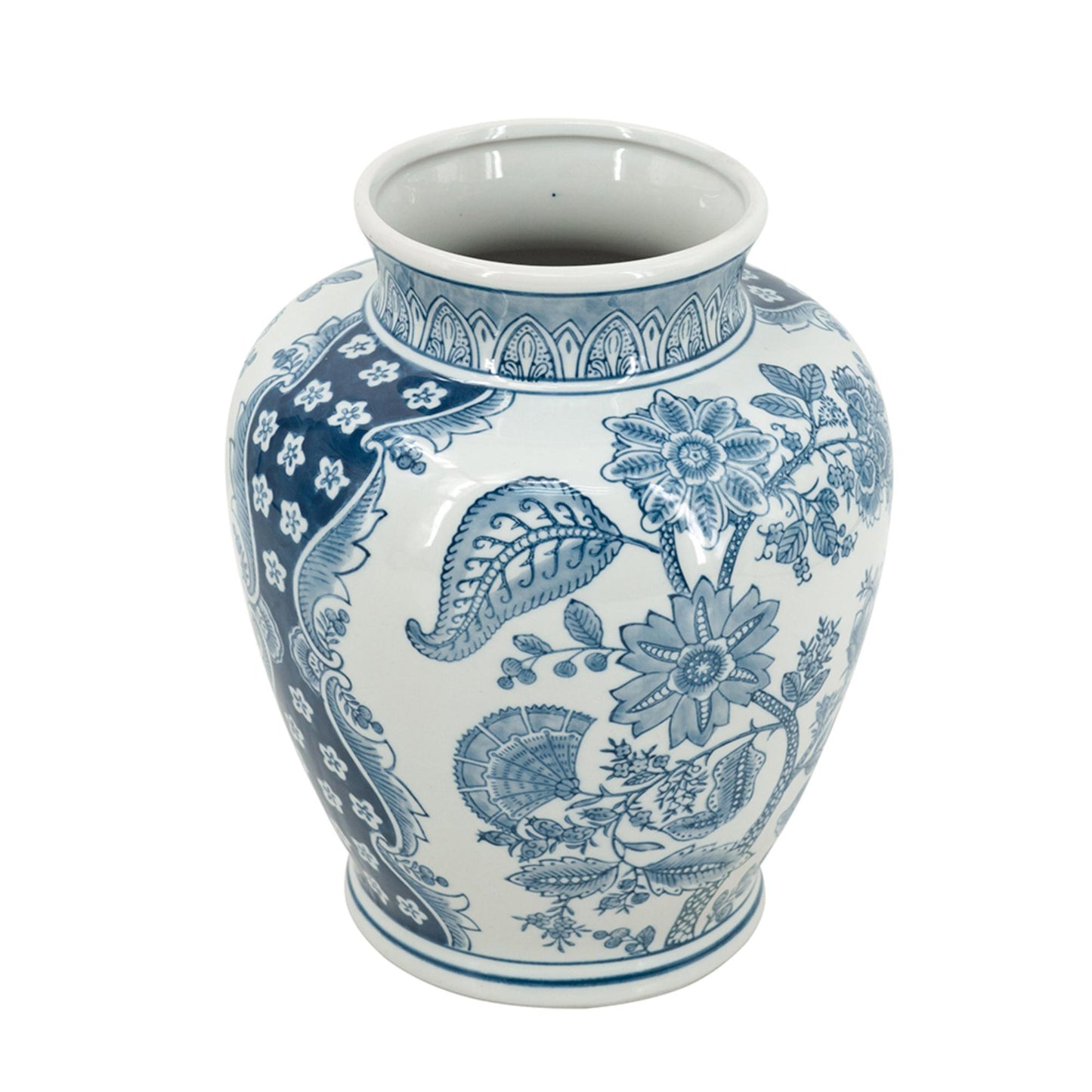 Porcelain Blue and White Round Vase