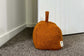 Orange wool doorstop
