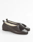 Classic Black Leather Tassel Slippers - Women