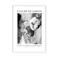 Fleur de Jardin Black and White Print