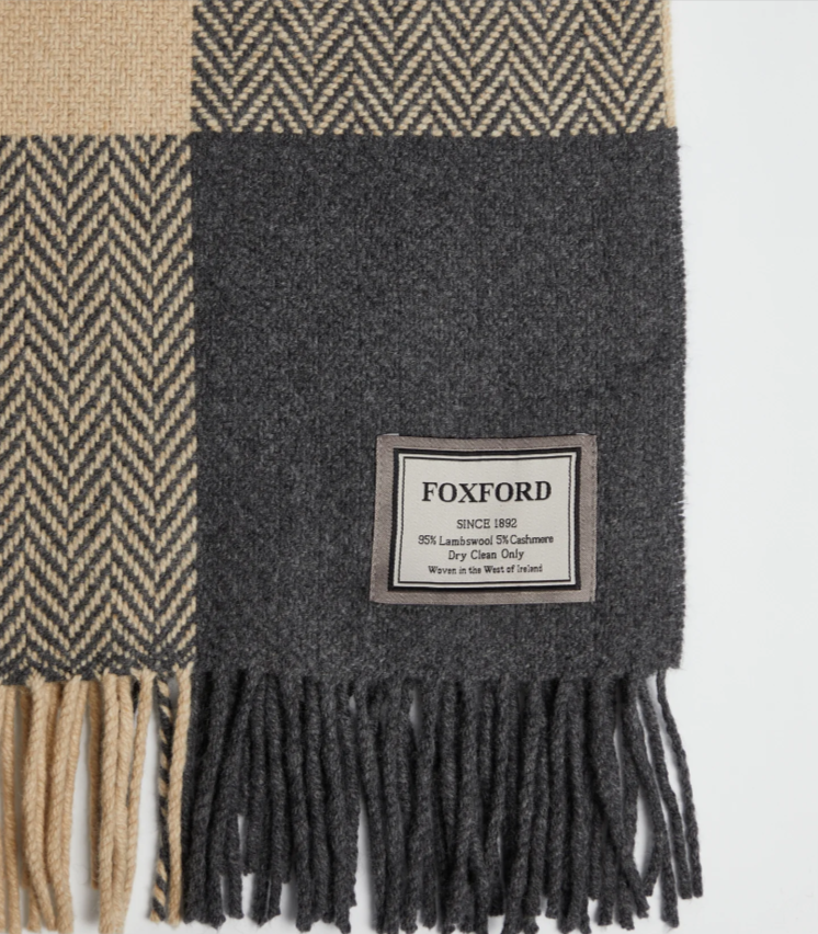 Lacken Cashmere and Lambswool Throw - Foxford Mills