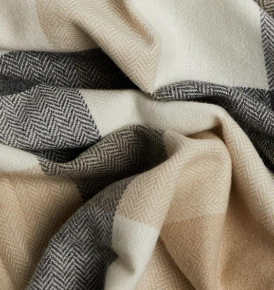 Lacken Cashmere and Lambswool Throw - Foxford Mills