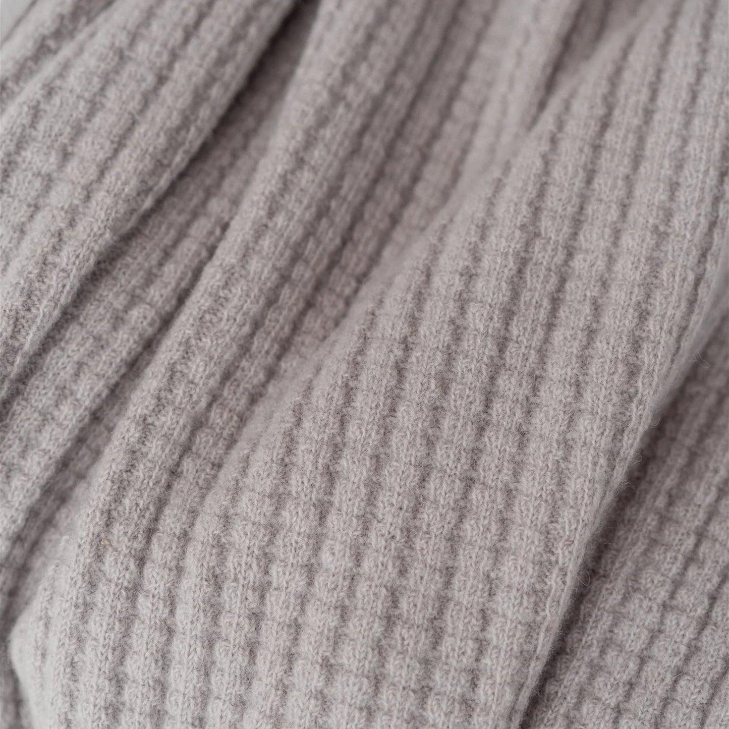 Ribbed NZ Wool Throw Blanket
